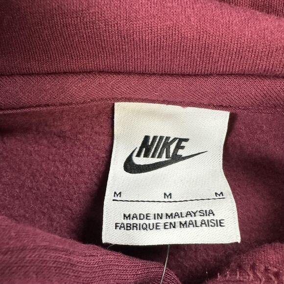 Virginia Tech Hokies Hoodie Mens Medium Maroon NCAA Football Nike Pullover VT - Picture 4 of 9